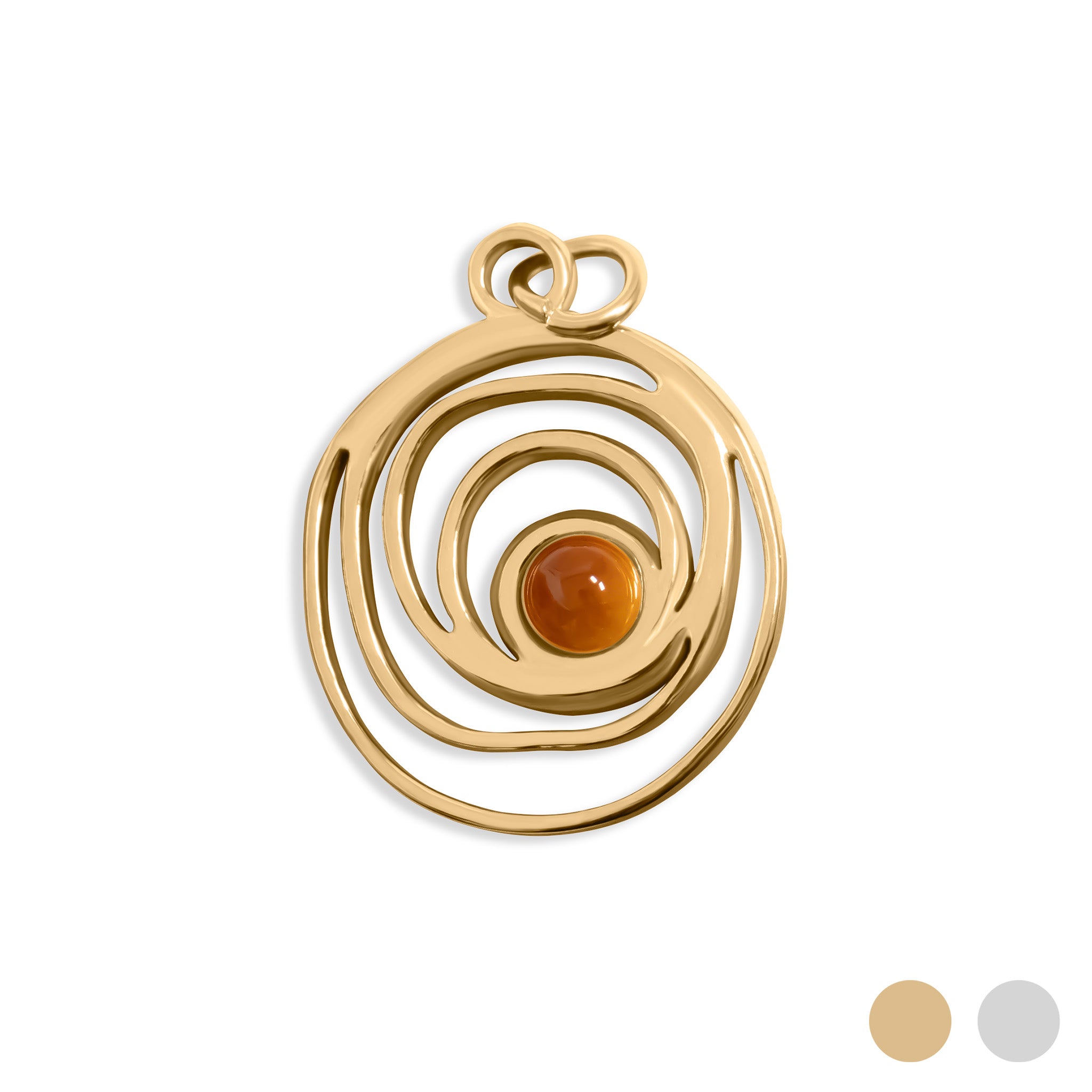 Gold / Swirl Charm / PDL0309
