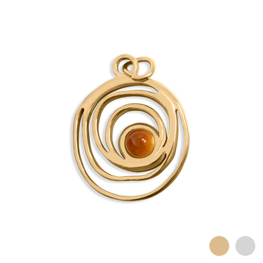 Gold / Swirl Charm / PDL0309