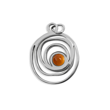 Silver / Swirl Charm / PDL0309