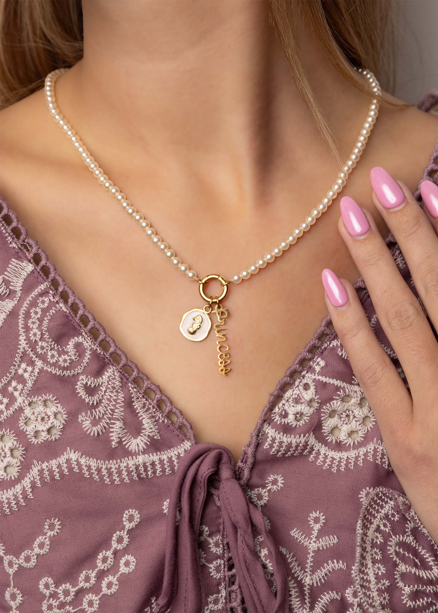 18K Gold Stainless Steel Princess Charm / PDL0335