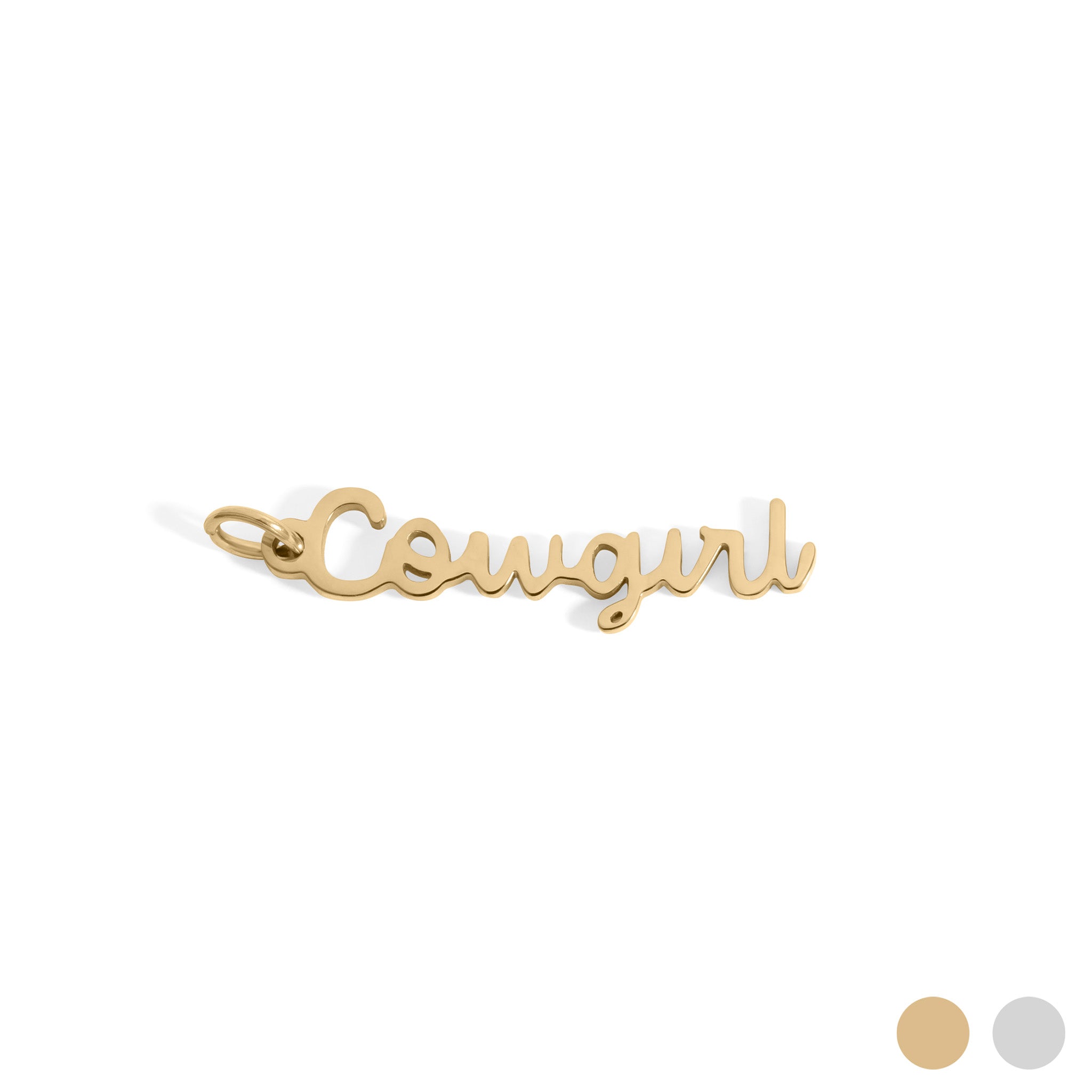 18K Gold Stainless Steel Cowgirl Charm / PDL0336