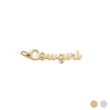 18K Gold Stainless Steel Cowgirl Charm / PDL0336