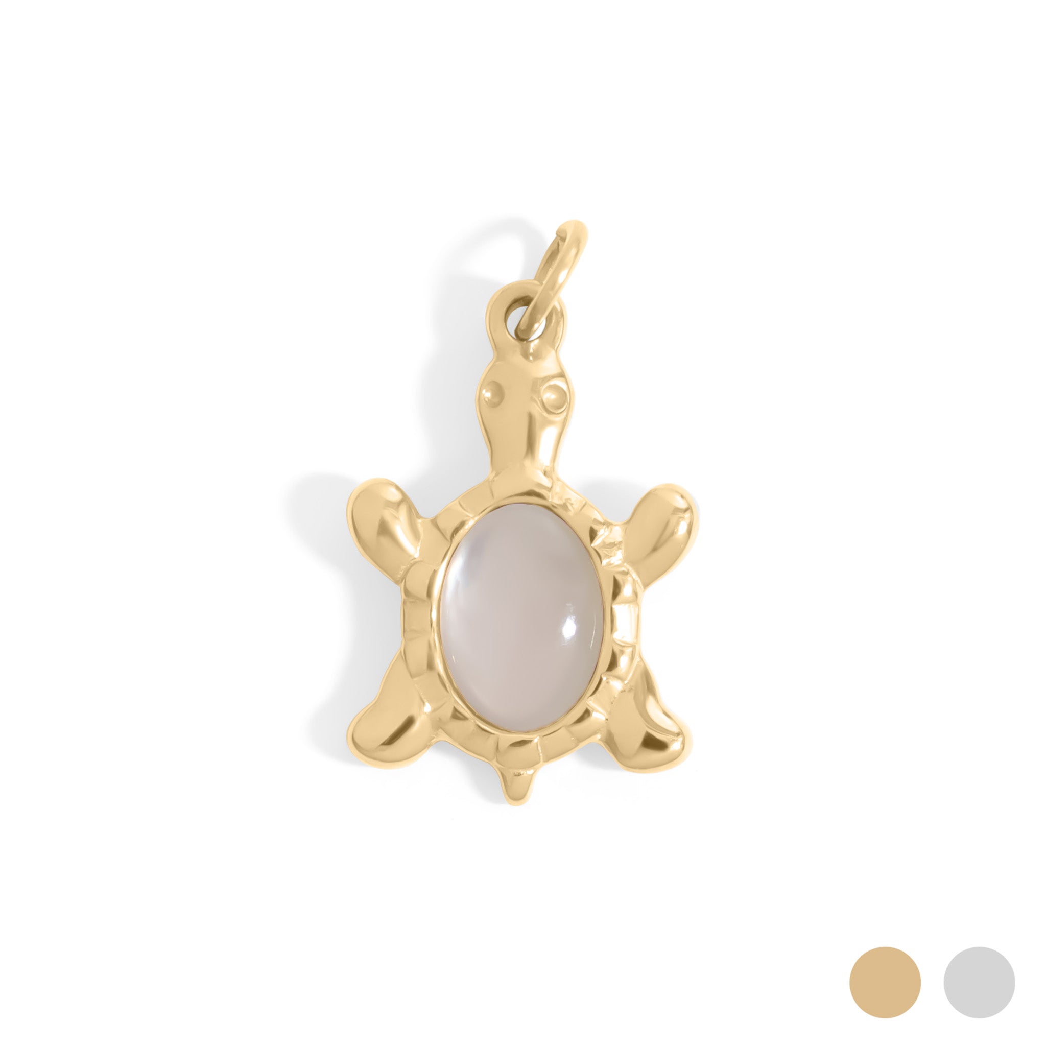 Gold / Opal Turtle Charm / PDL0344