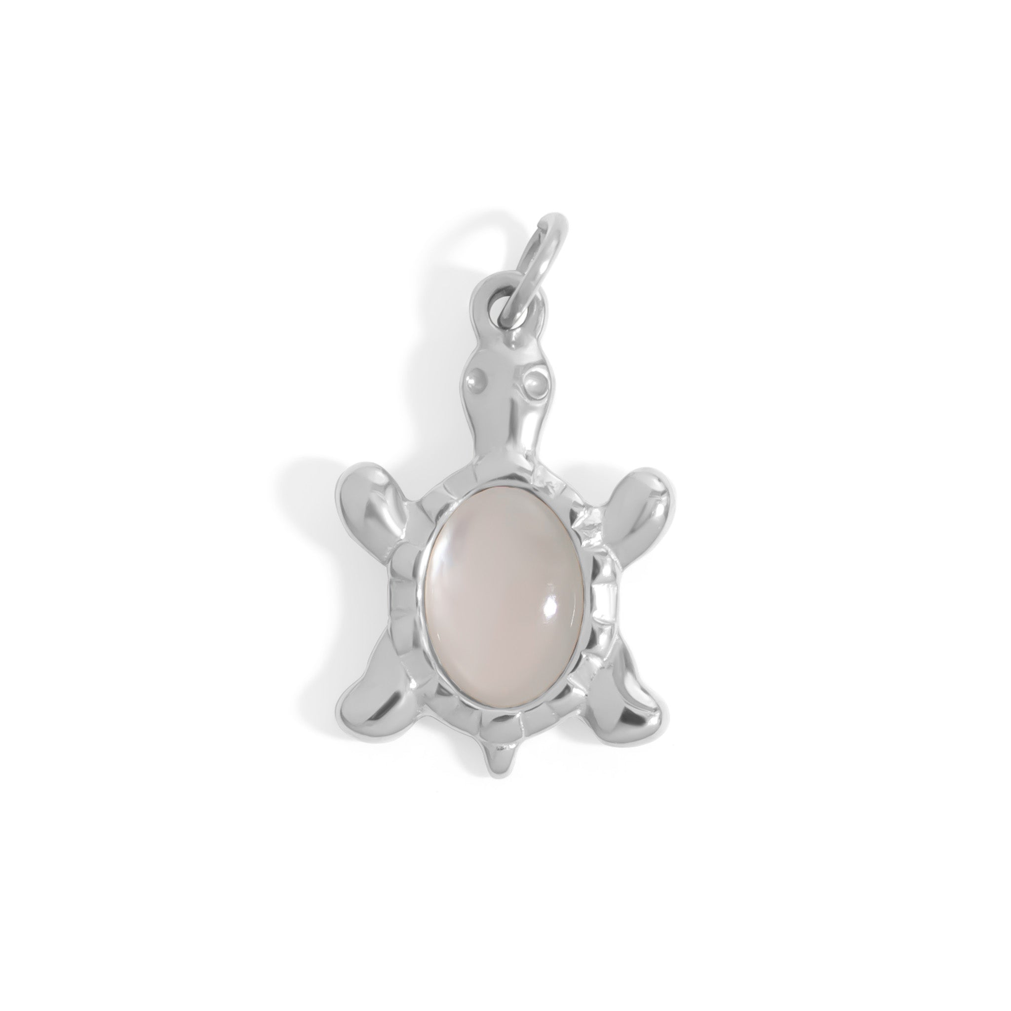 Silver / Opal Turtle Charm / PDL0344