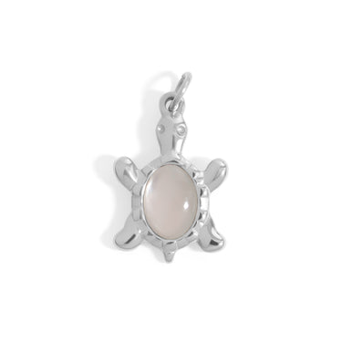 Silver / Opal Turtle Charm / PDL0344