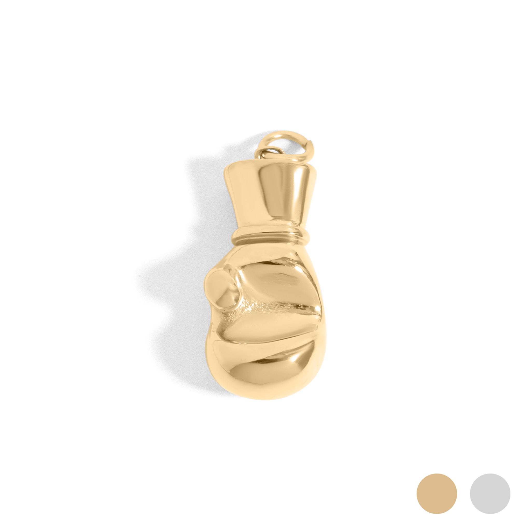 18K Gold PVD Stainless Steel Boxing Glove Charm / PDL0349