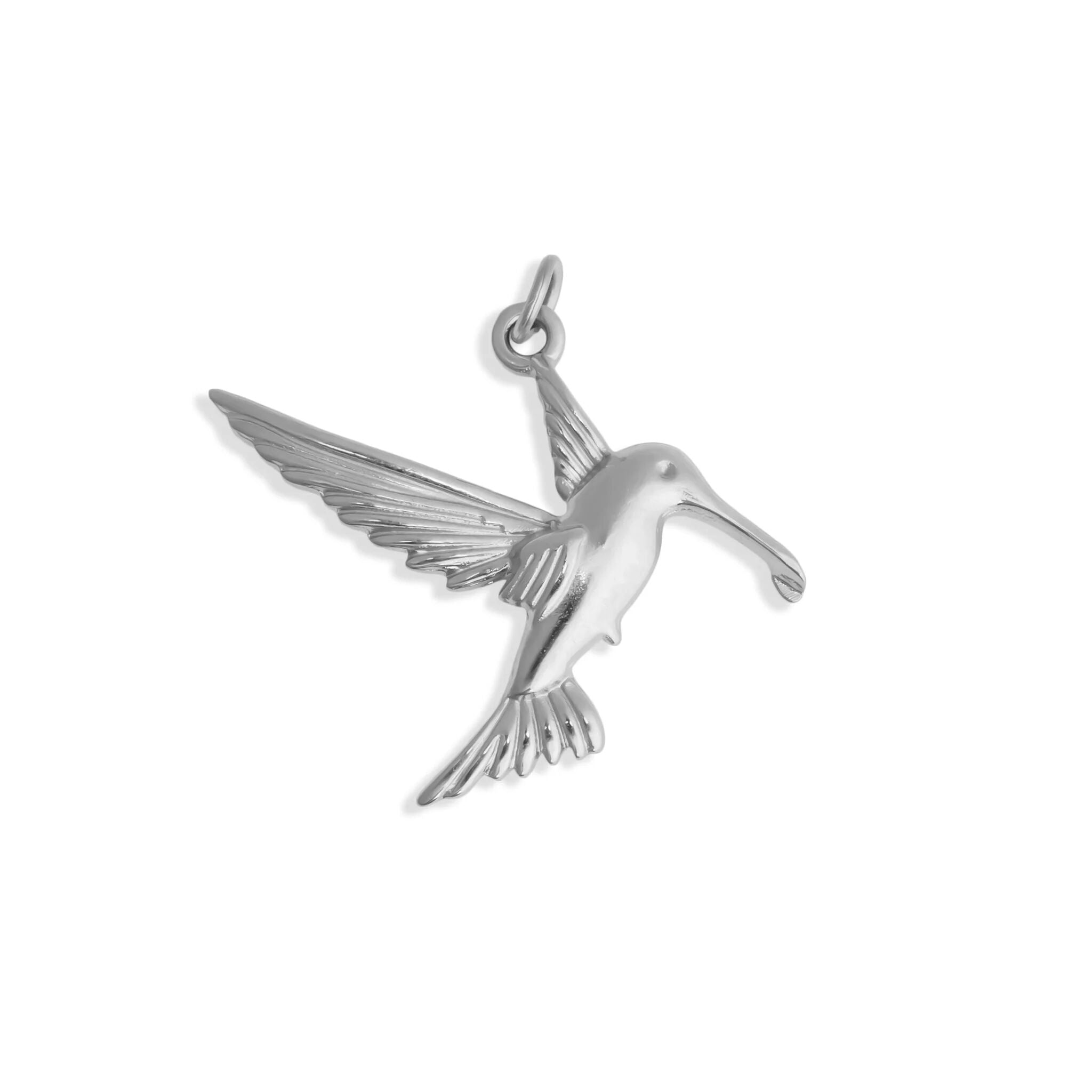 18K Gold PVD Stainless Steel Humming Bird Charm / PDL0354
