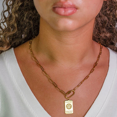 Gold Passport Charm