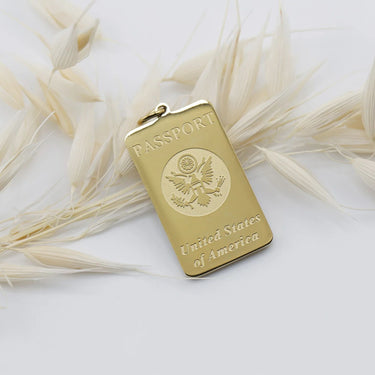 Gold Passport Charm