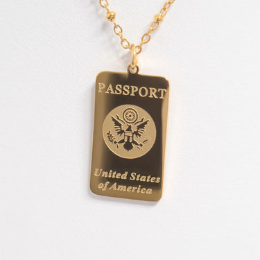 Gold Passport Charm