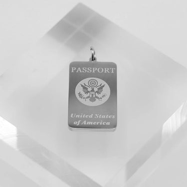 Silver Passport Charm