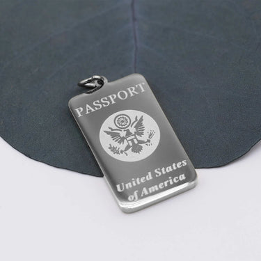 Silver Passport Charm