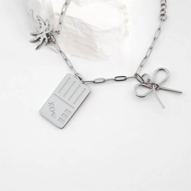 Silver Postcard Charm