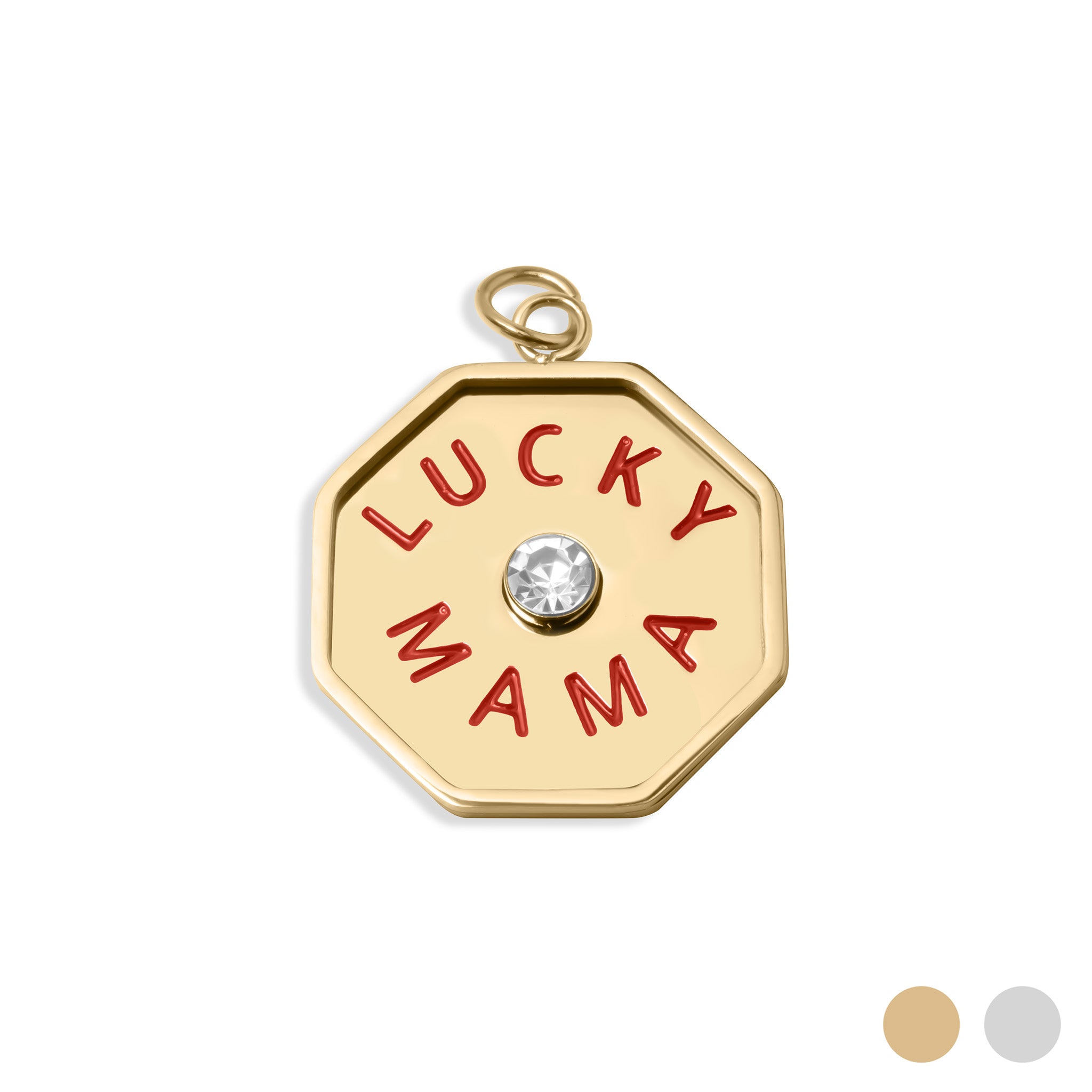 18K Gold PVD Stainless Steel Lucky Mama Charm / PDL0363