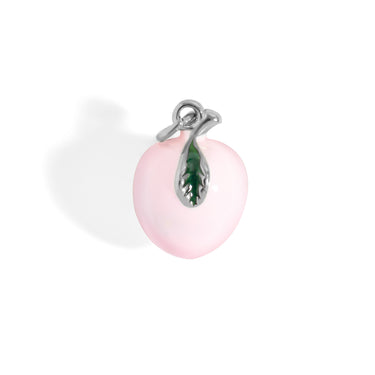 18K Gold PVD Stainless Steel Peach Charm