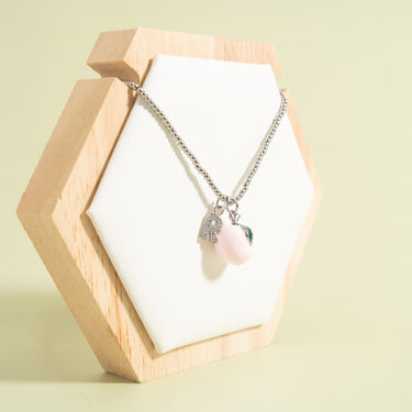18K Gold PVD Stainless Steel Peach Charm