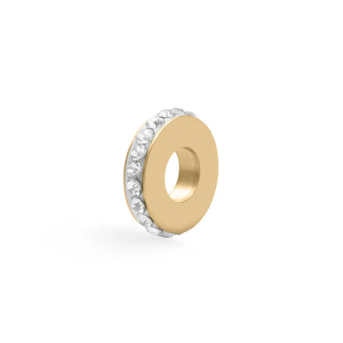 Gold Stone Spacer Bead