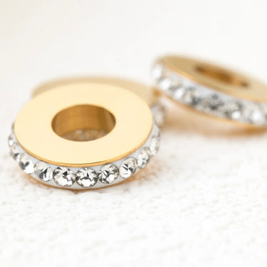Gold Stone Spacer Beads