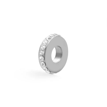 Silver Stone Spacer Bead