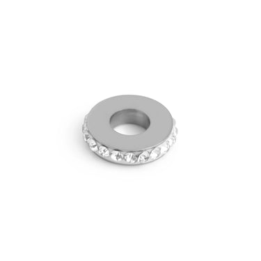 Silver Stone Spacer Bead