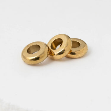 Gold Rounded Spacer Beads