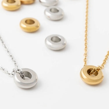 Gold and Silver Rounded Spacer Beads