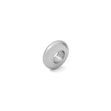 Silver Rounded Spacer Bead