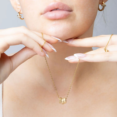 Gold Fluted Spacer Beads