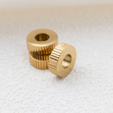 Gold Fluted Spacer Beads