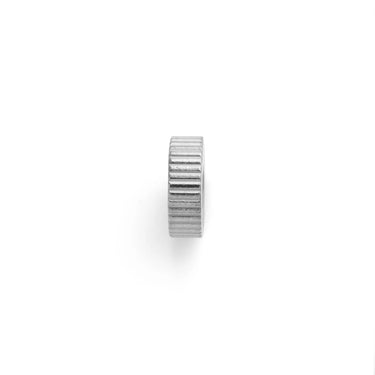 Silver Fluted Spacer Bead