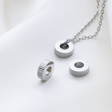 Silver Fluted Spacer Beads