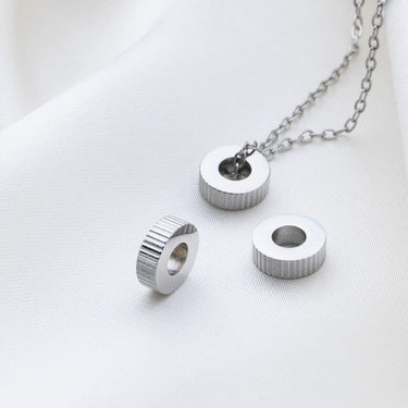 Silver Fluted Spacer Beads