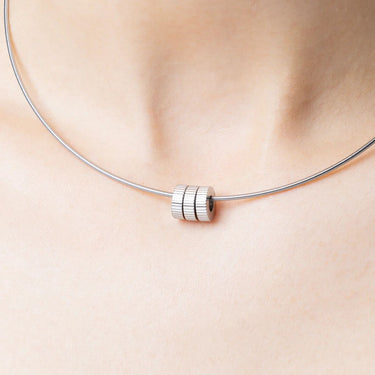Silver Fluted Spacer Beads