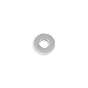 Silver Textured Spacer Bead