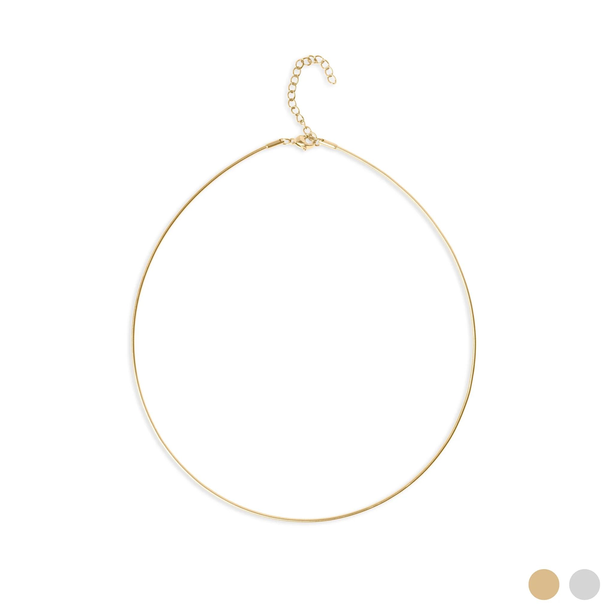 18K Gold PVD Stainless Steel Collar Necklace / CHN0178
