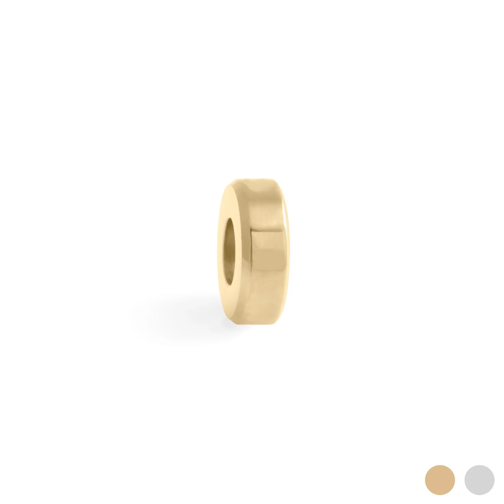 18K Gold PVD Stainless Steel Classic Spacer Bead / PDL0405
