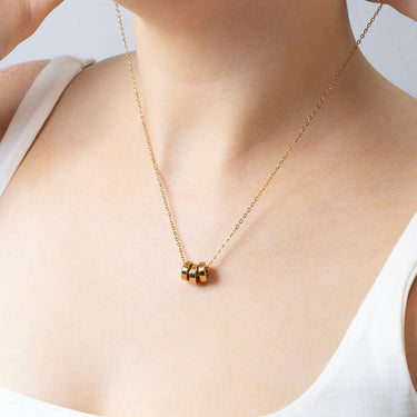 Gold Classic Spacer Beads on loop chain