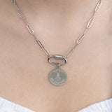 18K Gold PVD  Stainless Steel Be My Bridesmaid Charm - silver model 