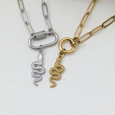 Gold and Silver Snake Charms