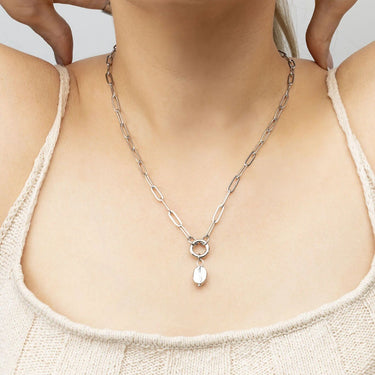 Silver Coffee Bean Charm