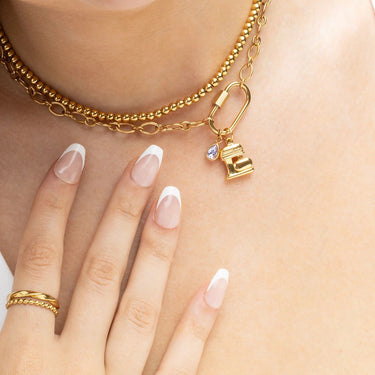 18K Gold PVD Stainless Steel Kitchen Mixer Charm- gold model 