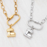 18K Gold PVD Stainless Steel Kitchen Mixer Charm- gold and silver studio 