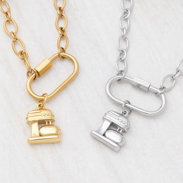 18K Gold PVD Stainless Steel Kitchen Mixer Charm- gold and silver studio 