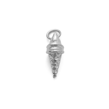 Silver Ice Cream Cone Charm