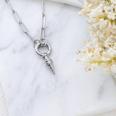 Silver Ice Cream Cone Charm