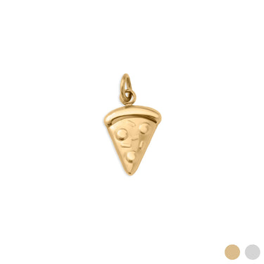 Gold Pizza Charm