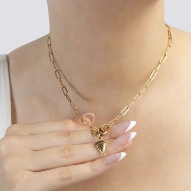 18K Gold PVD Stainless Steel Pizza Charm / PDL0425
