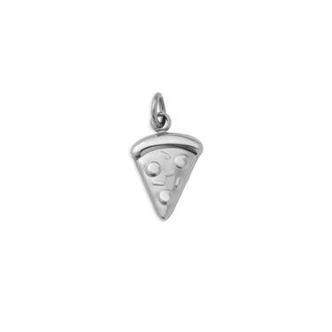 Silver Pizza Charm