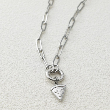 Silver Pizza Charm