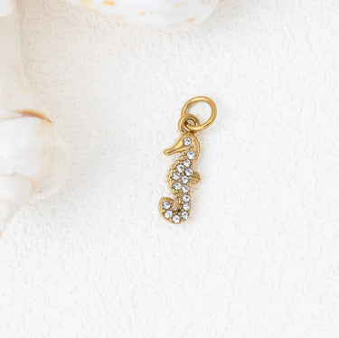 Gold Seahorse Charm